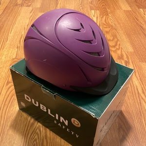 Dublin Chevron purple horse riding helmet size M/L, 55-59 cm, style no. 816744